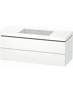 Duravit L-Cube vanity unit LC6929N1818 120 x 48 cm, without tap hole, matt white, 2 drawers