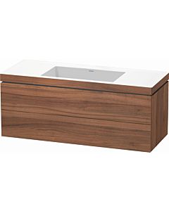 Duravit L-Cube vanity unit LC6929N7979 120 x 48 cm, without tap hole, natural walnut, 2 drawers