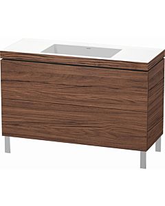 Duravit L-Cube vanity unit LC6939N2121 120 x 48 cm, without tap hole, dark walnut, 2 pull-outs, floor-standing