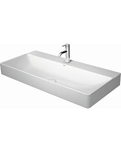Duravit DuraSquare furniture washbasin 2353100040 100x47cm, without overflow, with tap platform, white, 2 tap holes