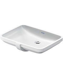 Duravit no. 2000 built-in washbasin 03955500282 55x40cm, for installation from below, with overflow, without tap hole bank, white