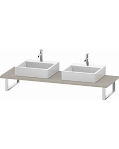 Duravit DuraStyle console DS107C09191 for Aufsatzbecken , 2 cut-outs, thickness 3 cm, Taupe