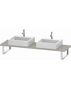 Duravit DuraStyle console DS105C09191 for Aufsatzbecken , 2 cut-outs, thickness 3 cm, Taupe