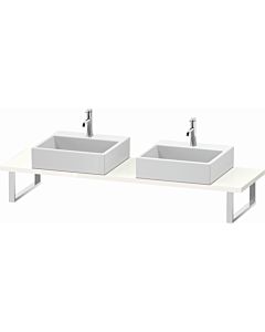 Duravit DuraStyle console DS105C02222 for Aufsatzbecken , 2 cut-outs, thickness 3 cm, white high gloss