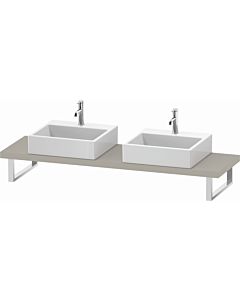 Duravit DuraStyle console DS101C09191 for Aufsatzbecken , 2 cut-outs, thickness 4.5 cm, Taupe