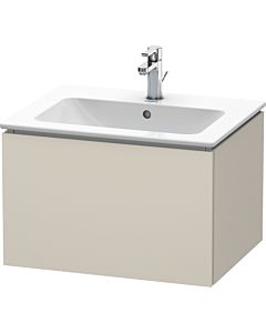 Duravit L-Cube vanity unit LC614009191 62 x 48, 2000 cm, matt taupe, 2000 pull-out, wall-hung