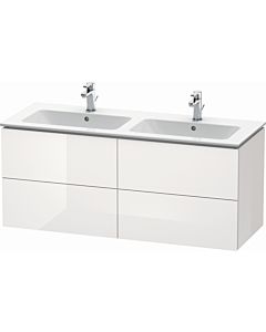 Duravit L-Cube vanity unit LC625908585 Weiß Hochglanz , 129x55x48.1cm, 4 drawers