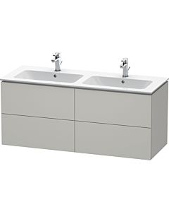 Duravit L-Cube vanity unit LC625900707 129x48.1x55cm, 4 drawers, wall-mounted, concrete gray matt