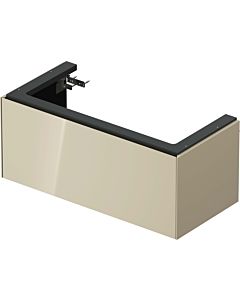 Duravit White Tulip vanity unit WT42420H3H3 98.4 x 45.8 cm, Taupe high gloss, wall- 2000 , match2 pull-out