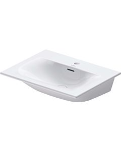 Duravit Viu Duravit Viu 2344630000 63x49cm, white, with 1 tap hole, with overflow, with tap platform