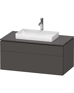 Duravit L-Cube vanity unit LC4881049490000 102 x 55 cm, matt graphite, 2000 drawer, 2000 pull-out, wall-hung