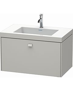 Duravit Brioso c-bonded washbasin with substructure BR4601O0707, 80x48cm, Betongrau Matt , 2000 tap hole
