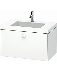 Duravit Brioso c-bonded washbasin with substructure BR4601O1018, 80x48cm, Weiß Matt / chrome, 2000 tap hole