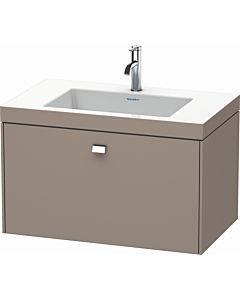 Duravit Brioso c-bonded washbasin with substructure BR4601O1043, 80x48cm, Basalt Matt / chrome, 2000 .