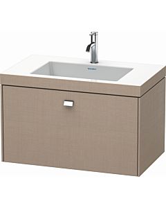 Duravit Brioso c-bonded washbasin with substructure BR4601O1075, 80x48cm, Leinen / chrome, 2000 tap hole