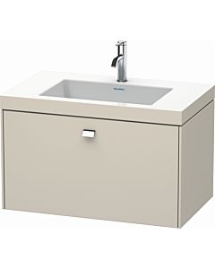 Duravit Brioso c-bonded washbasin with substructure BR4601O1091, 80x48cm, Taupe / chrome, 2000 tap hole
