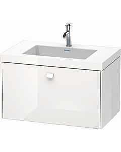 Duravit Brioso c-bonded washbasin with substructure BR4601O2222, 80x48cm, Weiß Hochglanz , 2000 tap hole