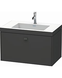 Duravit Brioso c-bonded washbasin with substructure BR4601N1009 80x48, Lichtblau Matt / chrome, without faucet.