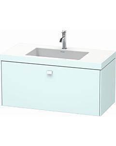 Duravit Brioso c-bonded washbasin with substructure BR4602O0909, 100x48cm, Lichtblau Matt , 2000 tap hole