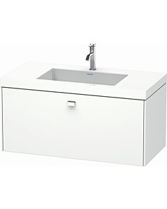 Duravit Brioso c-bonded washbasin with substructure BR4602O1018, 100x48cm, Weiß Matt / chrome, 2000 .