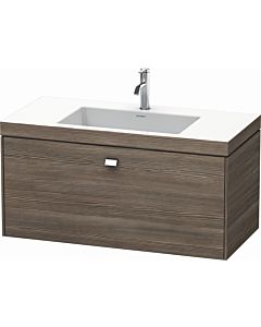 Duravit Brioso c-bonded washbasin with substructure BR4602O1051, 100x48cm, Pine Terra / chrome, 2000 .