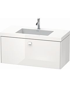 Duravit Brioso c-bonded washbasin with substructure BR4602O2222, 100x48cm, Weiß Hochglanz , 2000 tap hole