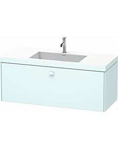 Duravit Brioso c-bonded lavabo avec sous-structure BR4603O0909, 120x48cm, Lichtblau Matt , trou pour robinet 2000