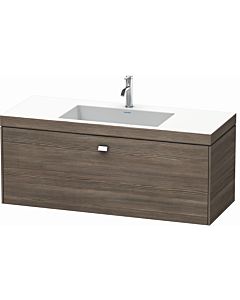 Duravit Brioso c-bonded washbasin with substructure BR4603O1051, 120x48cm, Pine Terra / chrome, 2000 .