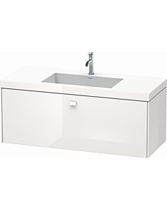 Duravit Brioso c-bonded washbasin with substructure BR4603O2222, 120x48cm, Weiß Hochglanz , 2000 tap hole