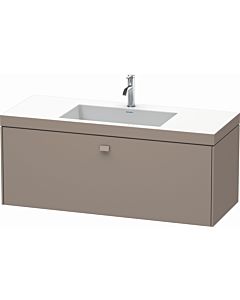 Duravit Brioso c-bonded washbasin with substructure BR4603O4343, 120x48cm, Basalt Matt , 2000 tap hole