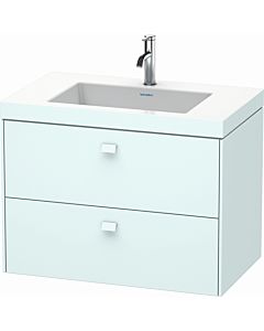 Duravit Brioso c-bonded washbasin with substructure BR4606O0909, 80x48cm, Lichtblau Matt , 2000 Hanloch