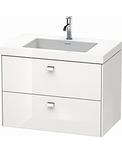 Duravit Brioso c-bonded washbasin with substructure BR4606O1022, 80x48cm, white high gloss / chrome, 2000 .