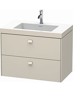 Duravit Brioso c-bonded washbasin with substructure BR4606O9191, 80x48cm, Taupe , 2000 Hanloch