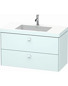 Duravit Brioso c-bonded washbasin with substructure BR4607O0909, 100x48cm, Lichtblau Matt , 2000 Hanloch