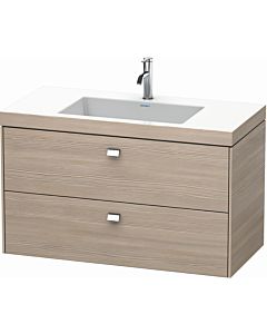 Duravit Brioso c-bonded washbasin with substructure BR4607O1031, 100x48, Pine Silver / chrome, 2000 Hanloch