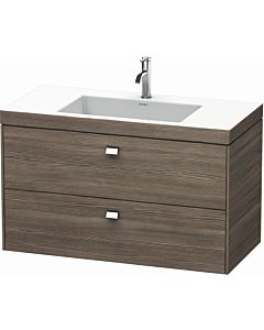 Duravit Brioso c-bonded washbasin with substructure BR4607O1051, 100x48cm, Pine Terra / chrome, 2000 Hanloch