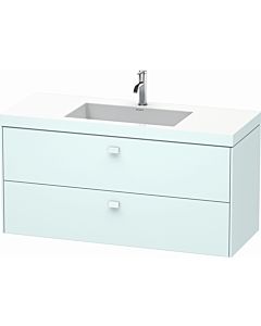 Duravit Brioso c-bonded washbasin with substructure BR4608O0909, 120x48cm, Lichtblau Matt , 2000 Hanloch