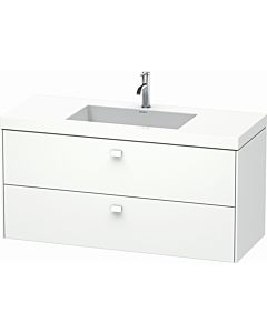 Duravit Brioso c-bonded washbasin with substructure BR4608O1818, 120x48cm, Weiß Matt , 2000 Hanloch