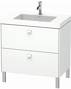 Duravit Brioso c-bonded washbasin with substructure BR4701O1818, 80x48cm, Weiß Matt , 2000 tap hole