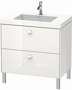 Duravit Brioso c-bonded washbasin with substructure BR4701O2222, 80x48cm, Weiß Hochglanz , 2000 tap hole