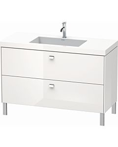 Duravit Brioso c-bonded washbasin with substructure BR4703O1022 120x48cm, white high gloss / chrome, 2000 .