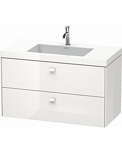 Duravit Brioso c-bonded washbasin with substructure BR4607O2222, 100x48cm, Weiß Hochglanz , 2000 Hanloch