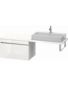 Duravit DuraStyle vanity unit DS533402218 80 x 54.8 cm, white high gloss / white matt, for console, 2000 pull-out
