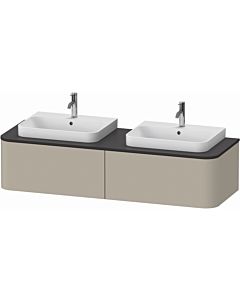Duravit Happy D.2 Duravit Happy D.2 HP4936B6060 35.4 x 160 x 55 cm, 2 pull-outs, for furniture washbasin, double-sided, taupe silk-matt
