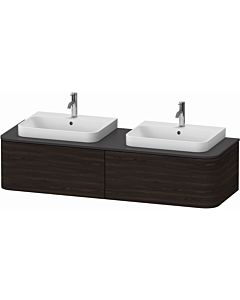 Duravit Happy D.2 Duravit Happy D.2 HP4936B6969 35.4 x 160 x 55 cm, 2 pull-outs, for furniture washbasin, on both sides, brushed walnut