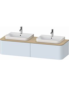 Duravit Happy D.2 Duravit Happy D.2 HP4936B9797 35.4 x 160 x 55 cm, 2 pull-outs, for furniture washbasin, on both sides, light blue satin finish