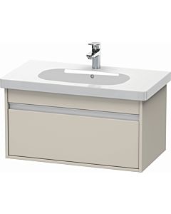 Duravit Ketho vanity unit KT666709191 80 x 45.5 cm, Taupe , 2000 pull-out, wall-hung