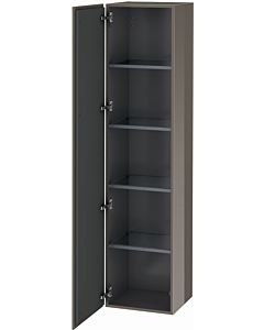 Duravit L-Cube cabinet LC1180L8989 40x36.3x176cm, door on the left, flannel gray high gloss