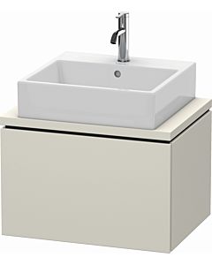 Duravit L-Cube vanity unit LC580009191 62 x 47.7 cm, matt taupe, for console, 2000 pull-out
