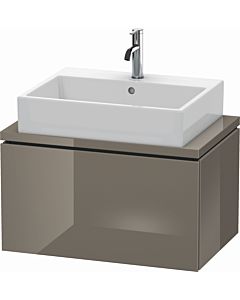 Duravit L-Cube vanity unit LC580108989 72 x 47.7 cm, flannel gray high gloss, for console, 2000 pull-out